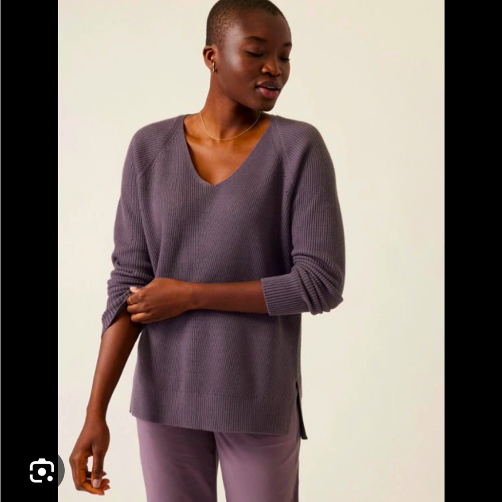 Athleta Women’s Hanover Refined V-Neck Sweater